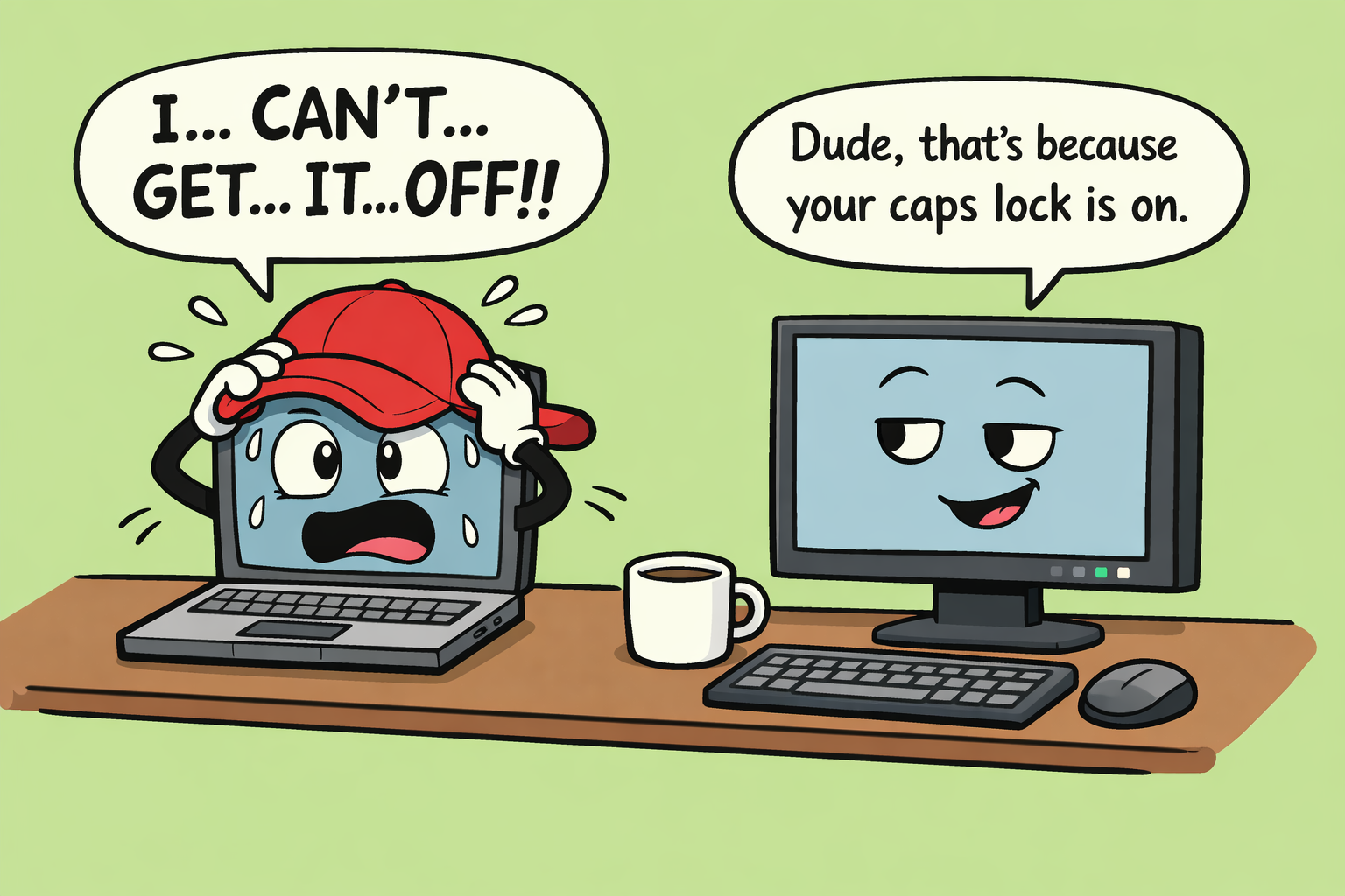 Caps lock | Humour-Enhanced Teaching and Learning Community of Practice